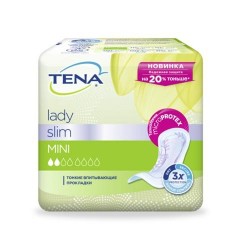 Прокладки, Tena Lady (Тена леди) №20 слим мини