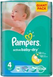 Подгузники, Pampers (Памперс) 7-14 кг р. 4 №76 актив беби драй макси