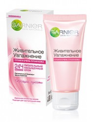 Крем, Garnier (Гарньер) 50 мл Живительное увлажнение питательный насыщенный для сухой и очень сухой кожи