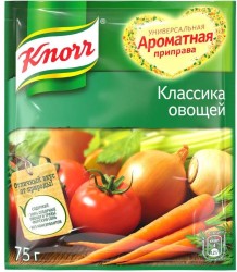 Приправа, Knorr (Кнорр) 75 г универсальная Ароматная Классика овощей пакет